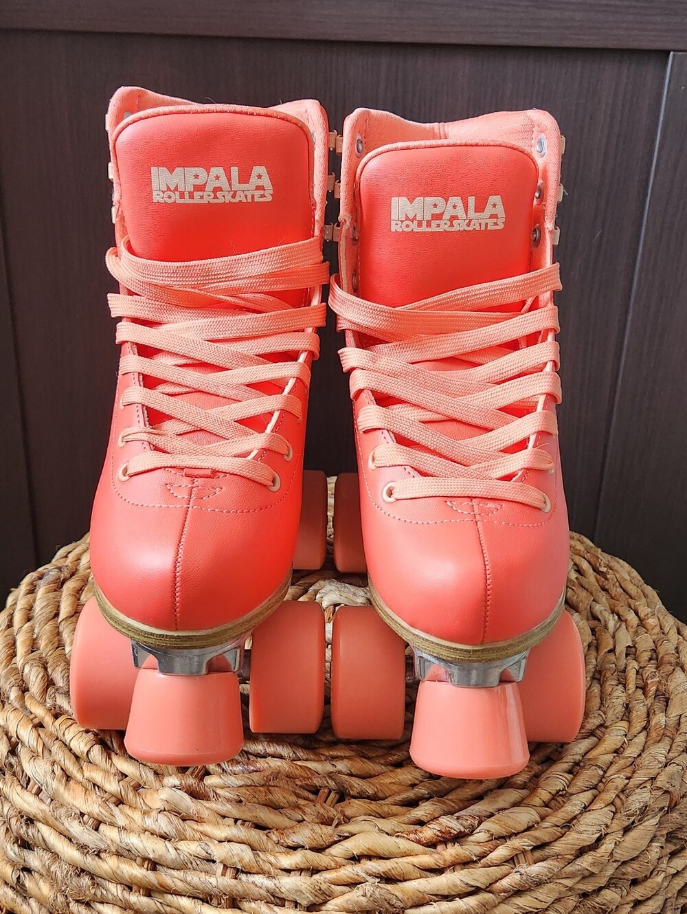 NWT Impala Rollerskates In Living Coral Color Size 6